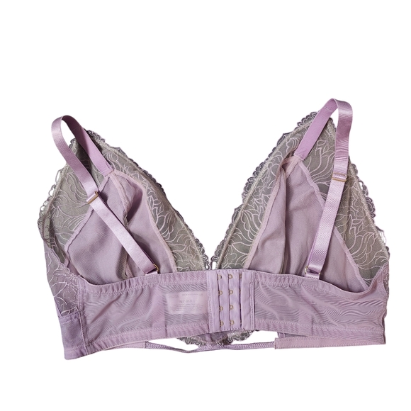 Gabifresh x Playful Promises collab lavender lace bra‎ cutouts size 14 - Picture 2 of 9